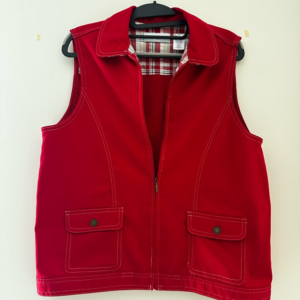 Alfred Dunner Red vintage vest